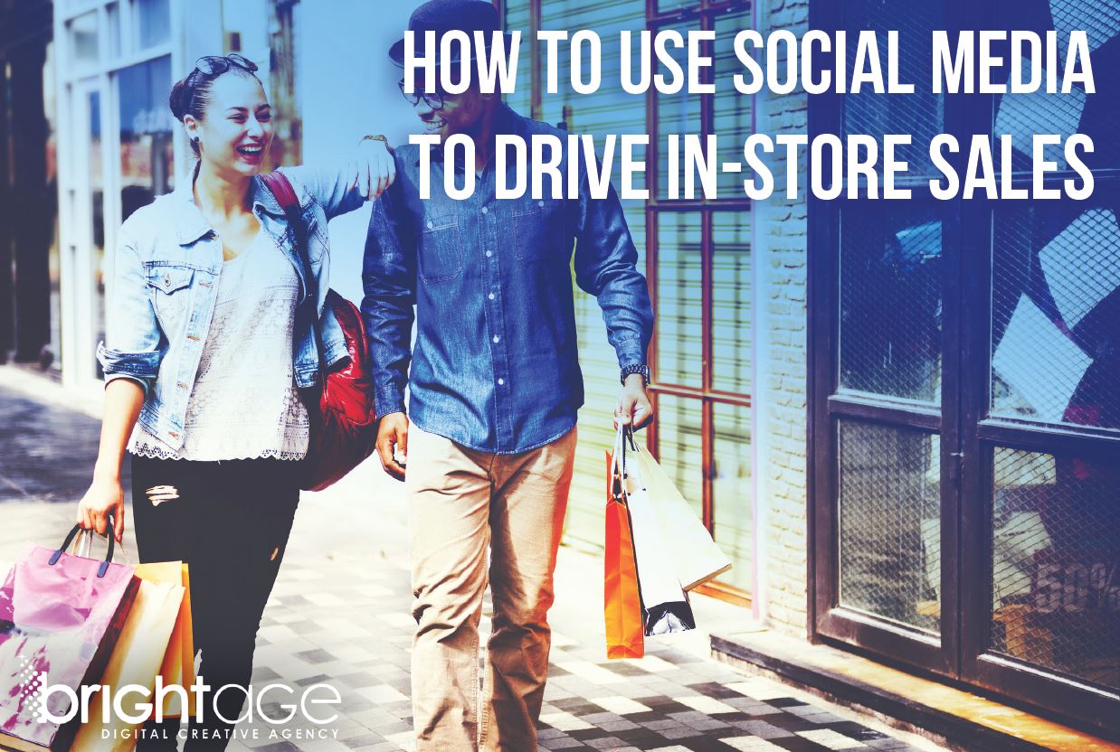 social media drive in store sales