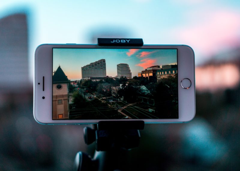 iPhont taking camera content to be used by an Instagram marketing agency
