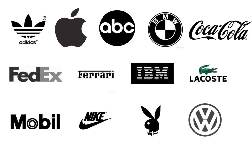 Black logos to show skills of digital marketing agency
