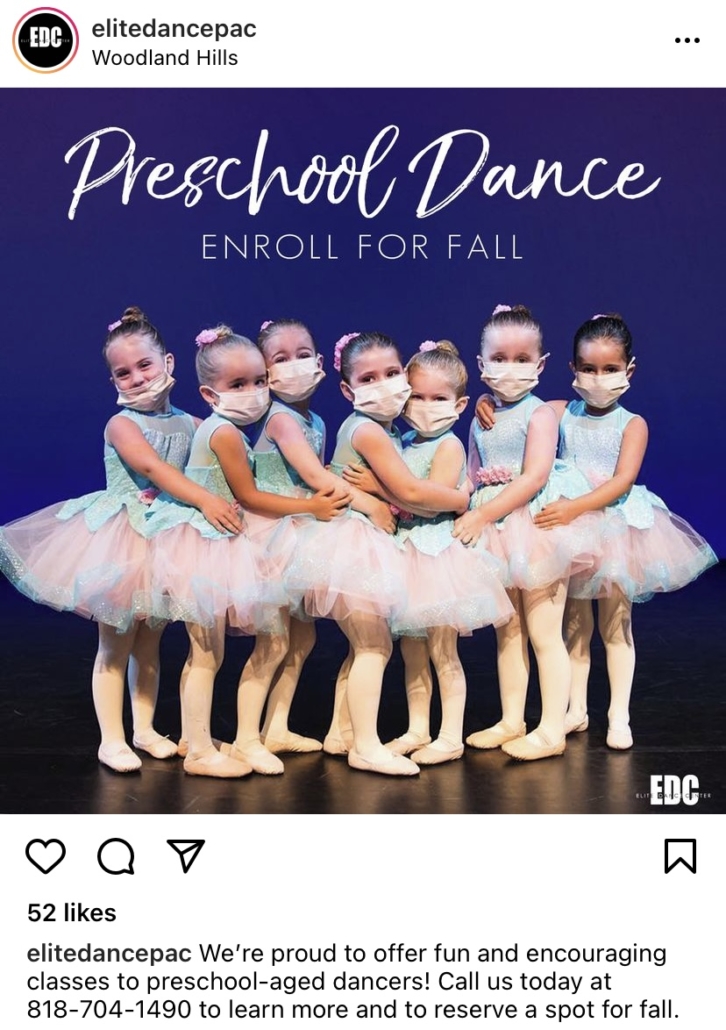 Elite Dance Instagram Screenshot