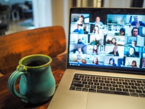 Company zooms in a meeting